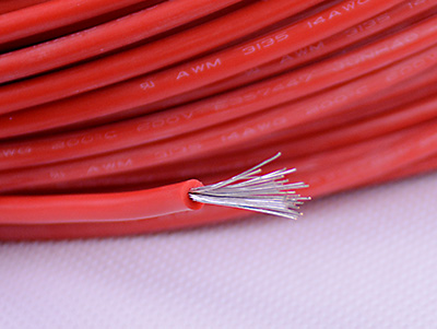 40/0.25 silicone rubber high temp wire 