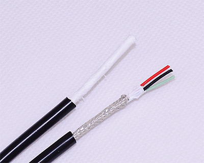 3core teflon shielded wire with silicone coated 