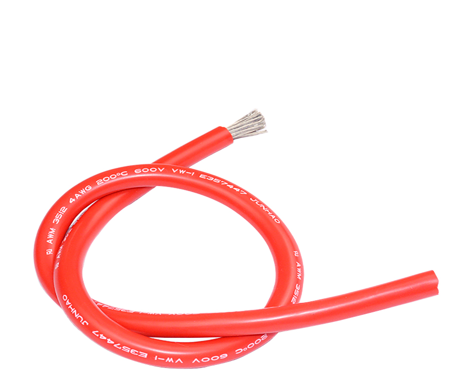 Single Core Silicone Rubber Wire 4 awg Copper Wire 12mm UL3512 2