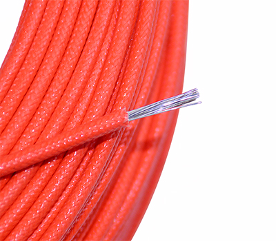 High Temperature Fiberglass Sleeving Silicone Insulated Electrical Wires