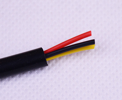 6 mm Black 3 Core Plug Cable 
