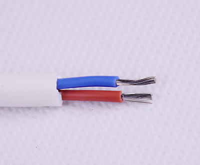 White 2 Core Power Plug Cable 6mm