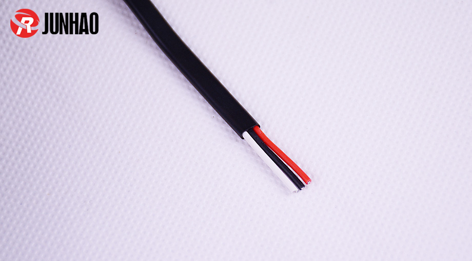 3 core silicone rubber flat cable 