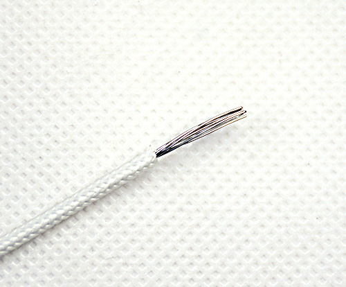 0.75mm single core silicon insulated fiber braided wire 
