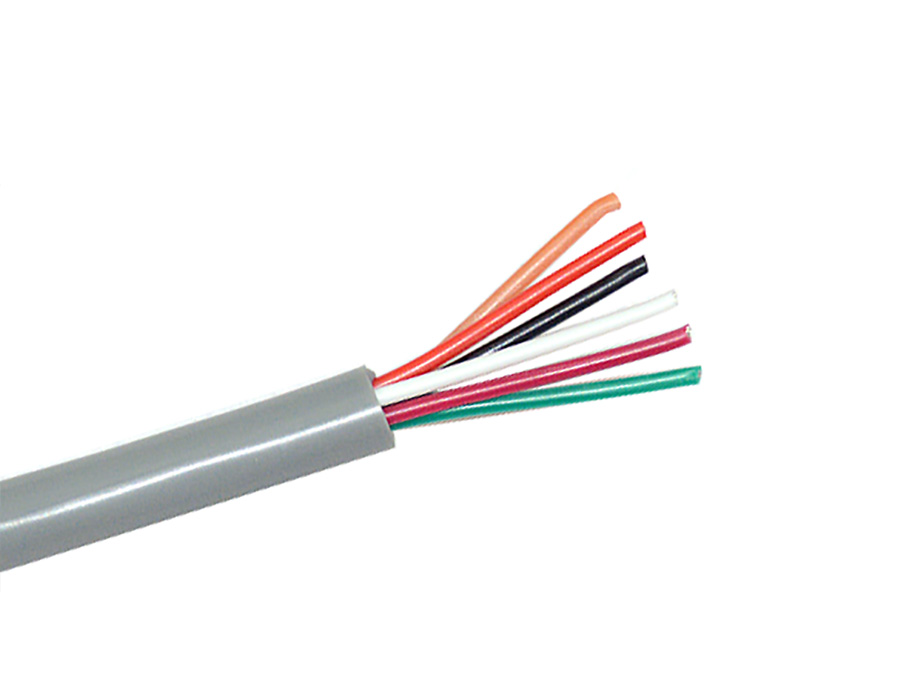 High Temperature Silicone Rubber Insulated Wire 6 core 22AWG Alarm Cable