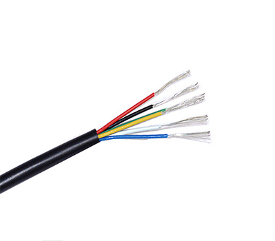 6 Core Fep Coated Electrical Wire AWG 24 Wire Silicone Insulated Cable