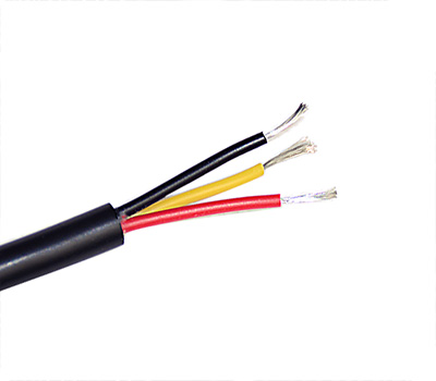 High Voltage 3 Core Silicone Rubber Insulated Flexible Control Cable