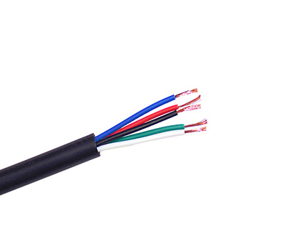 PVC Coated Power Cable Multicore Bare Copper Wire 5 Core 