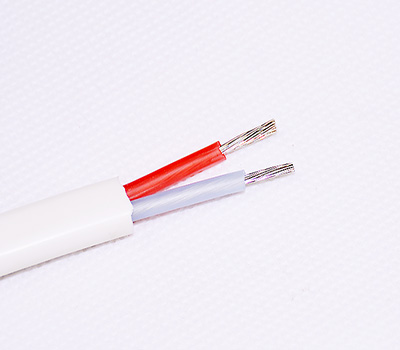 High Temp Flame Resistant 2 Core 1.5mm2 Flexible Flat Cable 