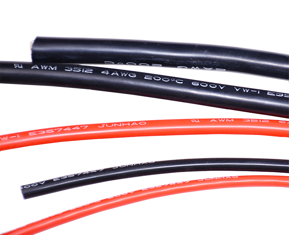 Style 3512 Heat Resistant Silicone Rubber Insulated 2 awg Wire Cable 200C 600V 3