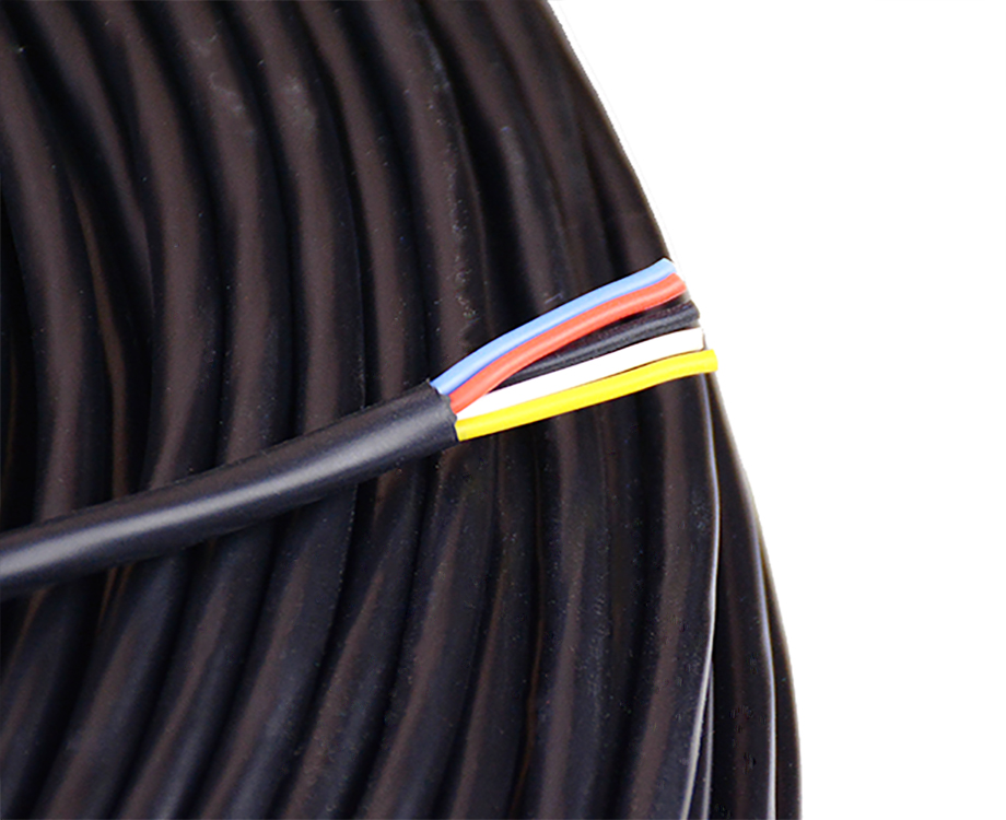 5 core silicone+pvc cable 4.5mm