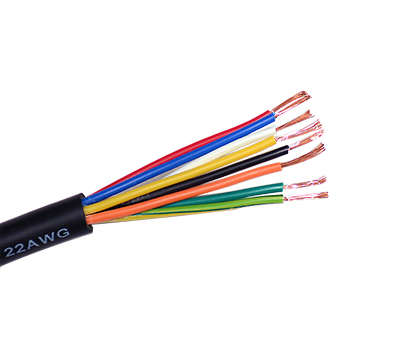 Flexible Electrical Housing Wire Cable 6.8mm 8 Core PVC Insulated Electric Cable 24AWG