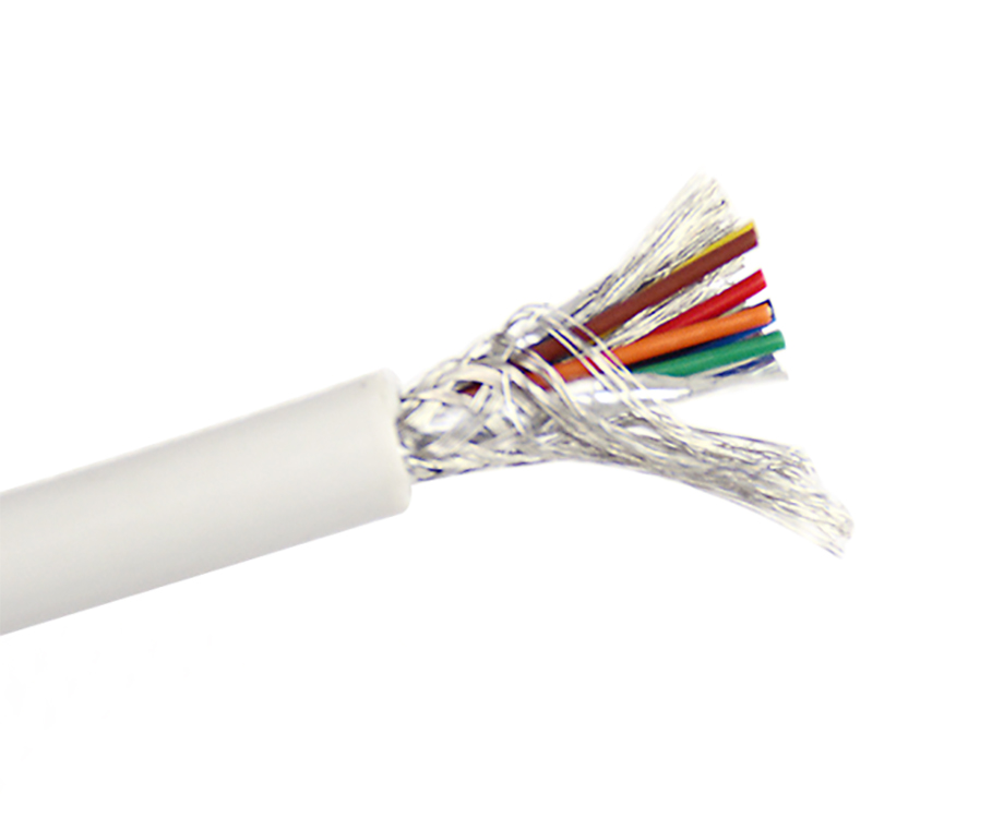 8 core fep+silicone shielded cable 5.0mm