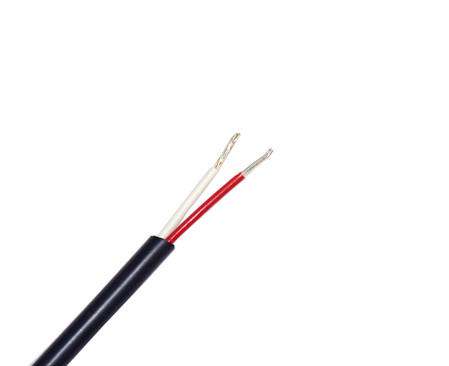 24 AWG 2 Core FEP Coated with Flexible Silicone+RubberJacket Electric Wire 3mm 1