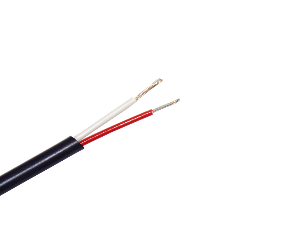 24 AWG 2 Core FEP Coated with Flexible Silicone+RubberJacket Electric Wire 3mm 2