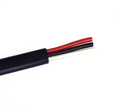 3 Core Flat Cable Silicone Rubber with PVC Jacket Flat Electrical Wire Cable