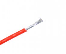 Electrical 1.5mm2 Silicone Rubber Coated Fiberglass Braided Cable