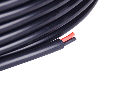Custom High Temperature 20 Gauge Wire 2 Core Silicone Rubber Wire Cable  