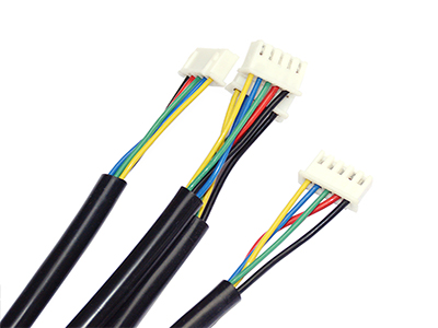 Custom Make FEP Coating 24AWG Silicone Cables 5pin Wire Harness with XH2.54 Connector