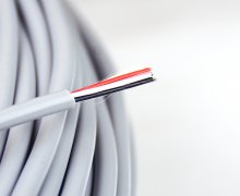 3 Core 12 awg Grey FEP Coated Silicone Insulated Cable