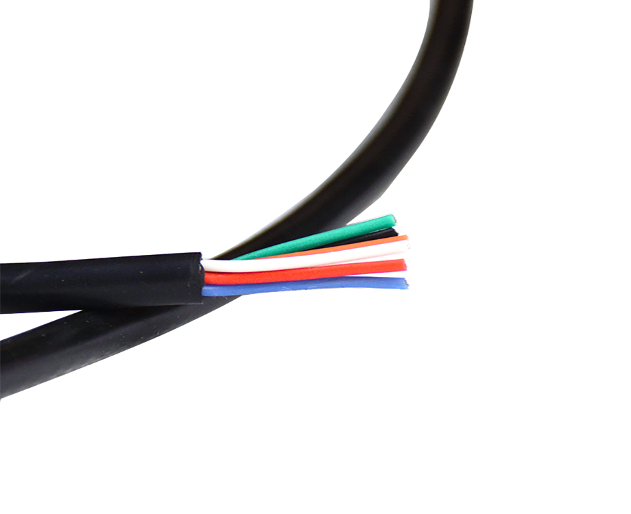   6 Core Flexible Fep Insulation Silicone Rubber Jacket Copper Wire 24 awg 1