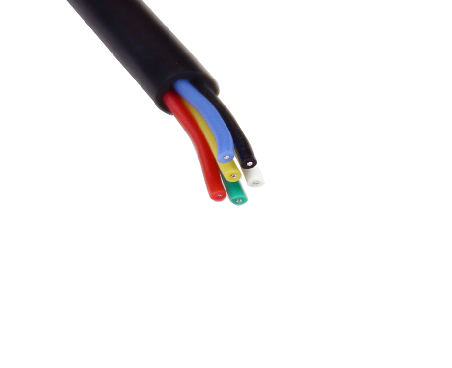 25 AWG FEP Coating PVC Insulated Wires Cable 6 Core 3