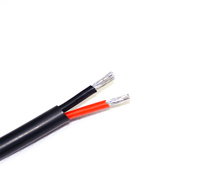 Silicone Rubber with PVC Insulated Sheath Electric Wire 2 Core 2