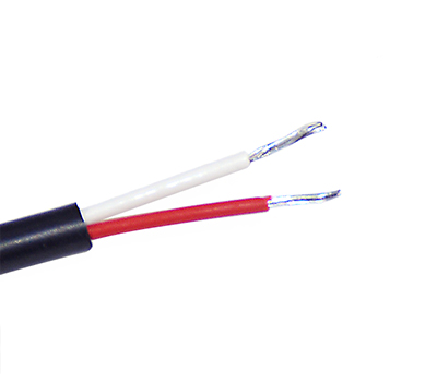 2 Core Flexible Cable 24AWG Silicone FEP Coated Electric Wire