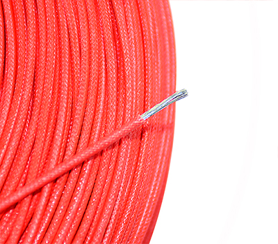 UL3122 17AWG Silicone Fiberglass Braided Wire 200 Degrees