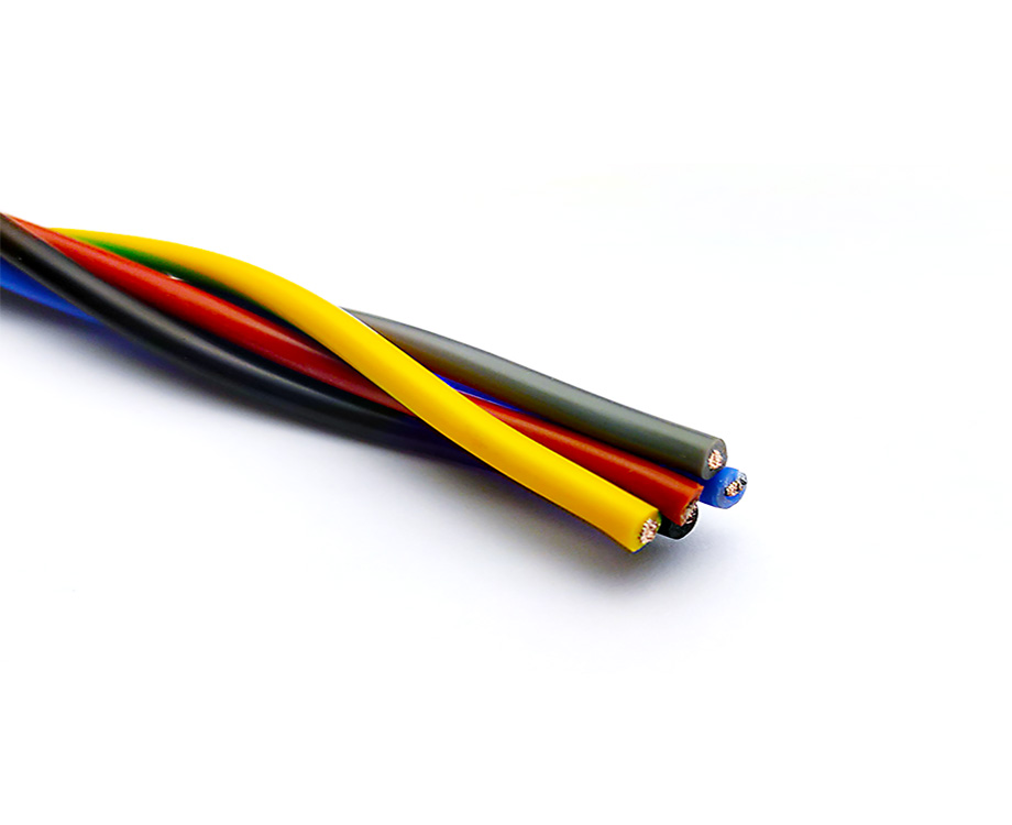 Twisted Wire without Sheath, 5 core Solid Silicone Rubber / PVC / FEP Insulated Cable 2