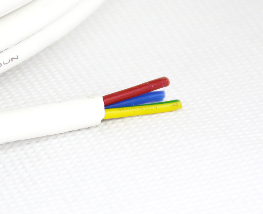 Custom Flexible Silicone Rubber Insulation 3 Core 0.75mm2 Power Cable 7.0mm 3