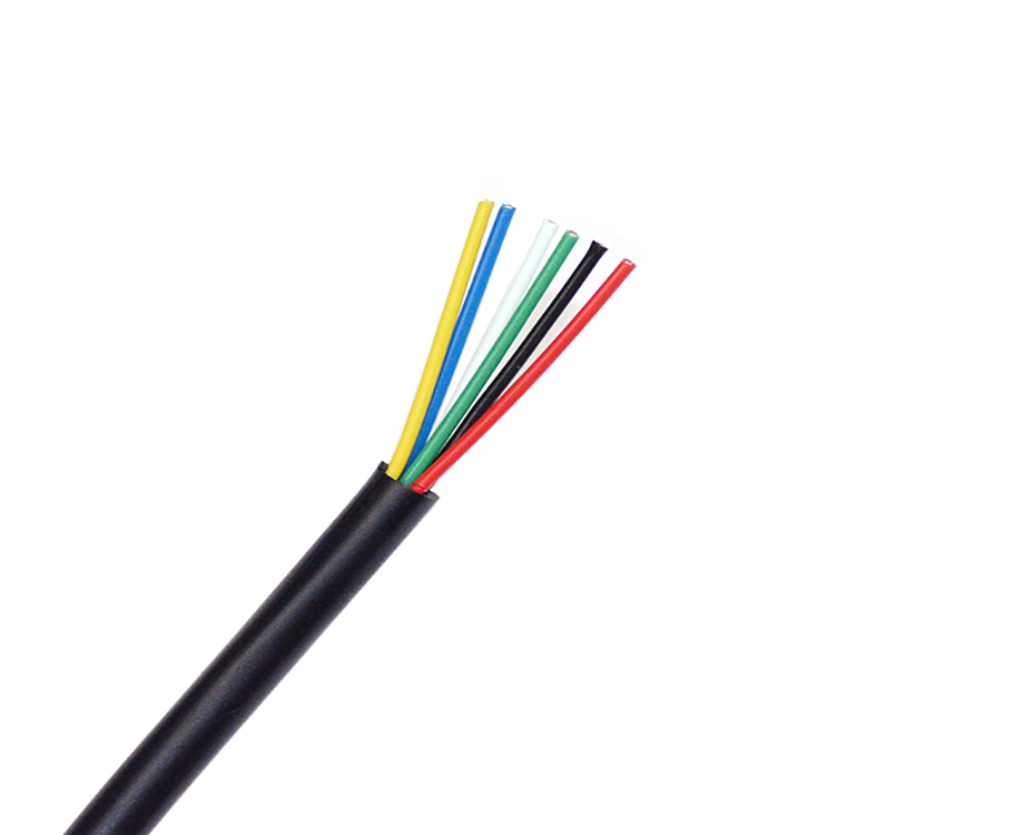 6 Core FEP and PVC Coated Wire, 25 Gauge 600v Cable 2